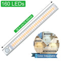 Smart USB rechargeable body induction cabinet light with aluminium alloy shade and motion sensor
