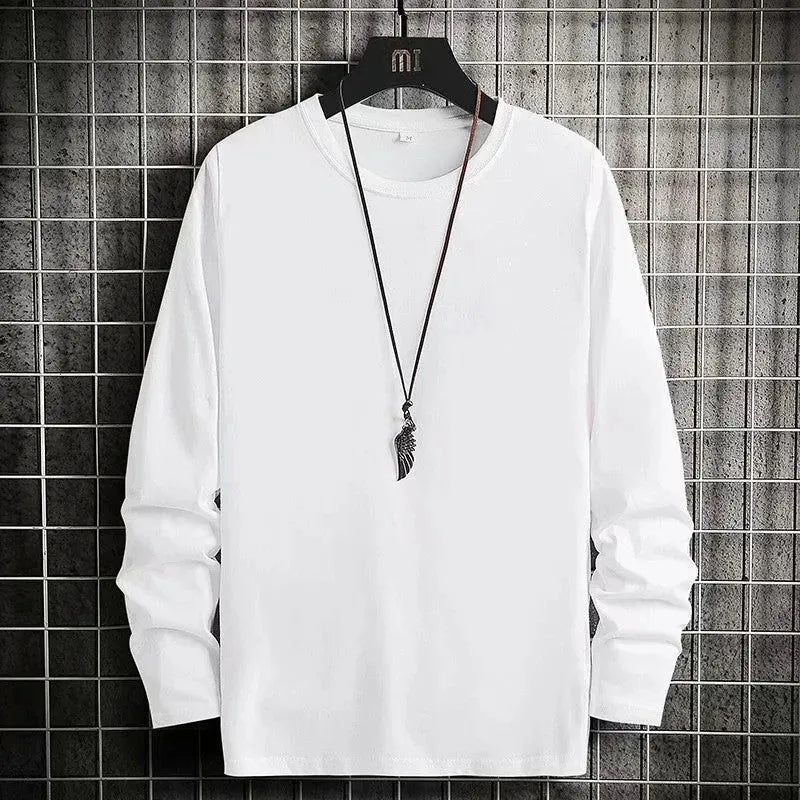 Women's loose fit round neck long sleeve T-shirt with letter print in grey, front view
