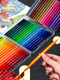 Double head soft tip watercolor pen set with drawing book and fine line pen, showing colour options.