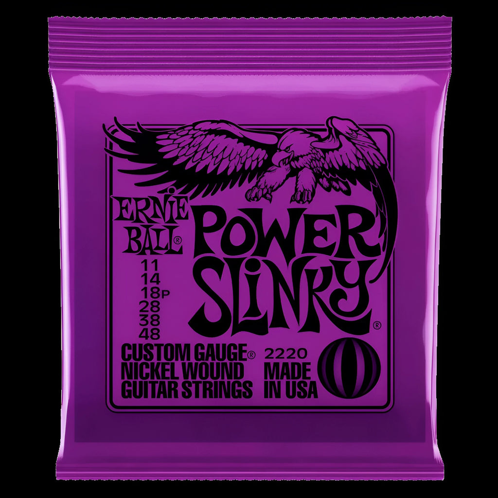 Set of electric guitar strings in nickel chromium with colour style options including 2220 and 2221