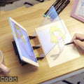 Wooden vibrato painting copying station drawing board for beginner comic art measuring 20.2 by 13.5 cm
