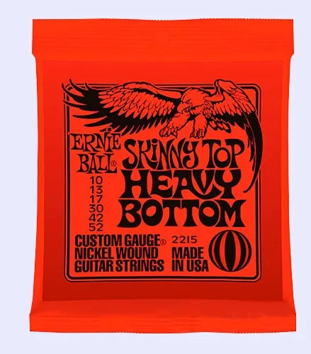 Set of electric guitar strings in nickel chromium with colour style options including 2220 and 2221