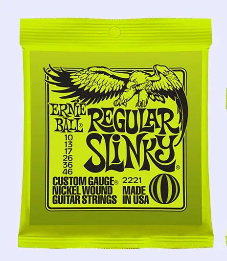 Set of electric guitar strings in nickel chromium with colour style options including 2220 and 2221