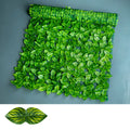 Artificial green radish leaf fence panel with printed watermelon leaf design for balcony privacy screening
