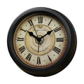 European style retro desk clock with 6-inch round dial on a desk