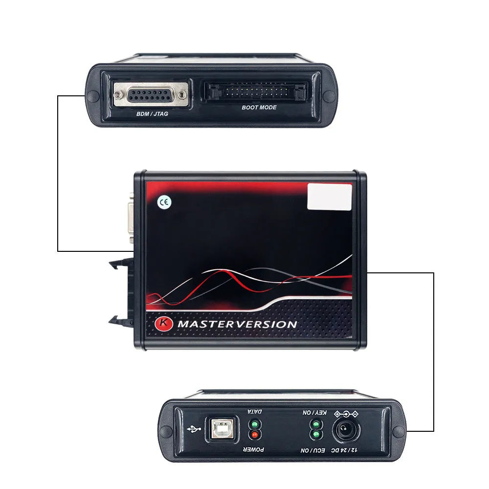 Black KESS V2 car diagnostic tool and brush writing set for ECU programming