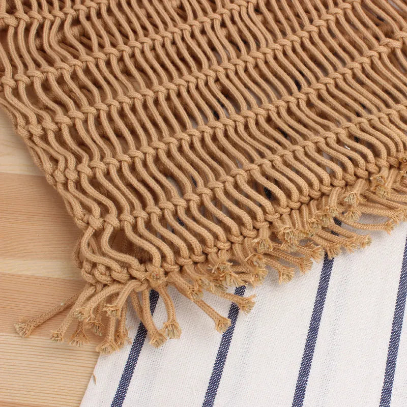 Women's woven straw beach bag with soft handles in medium square design