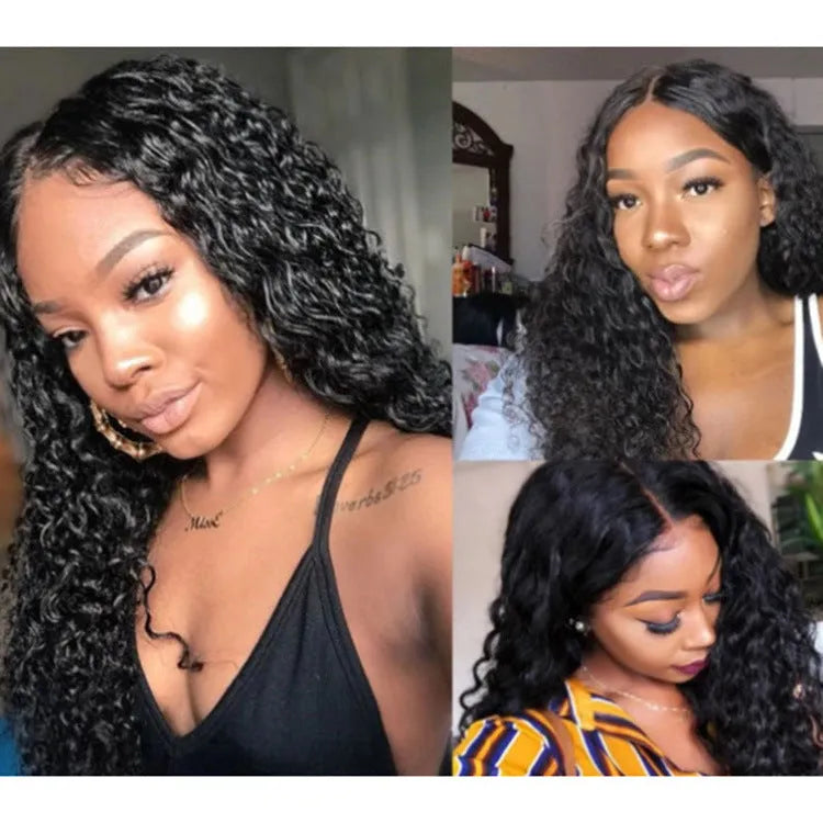 Black African small rolls wig with explosive head long rolls, 10 inch 25 cm small curly long curly style, 250g net weight