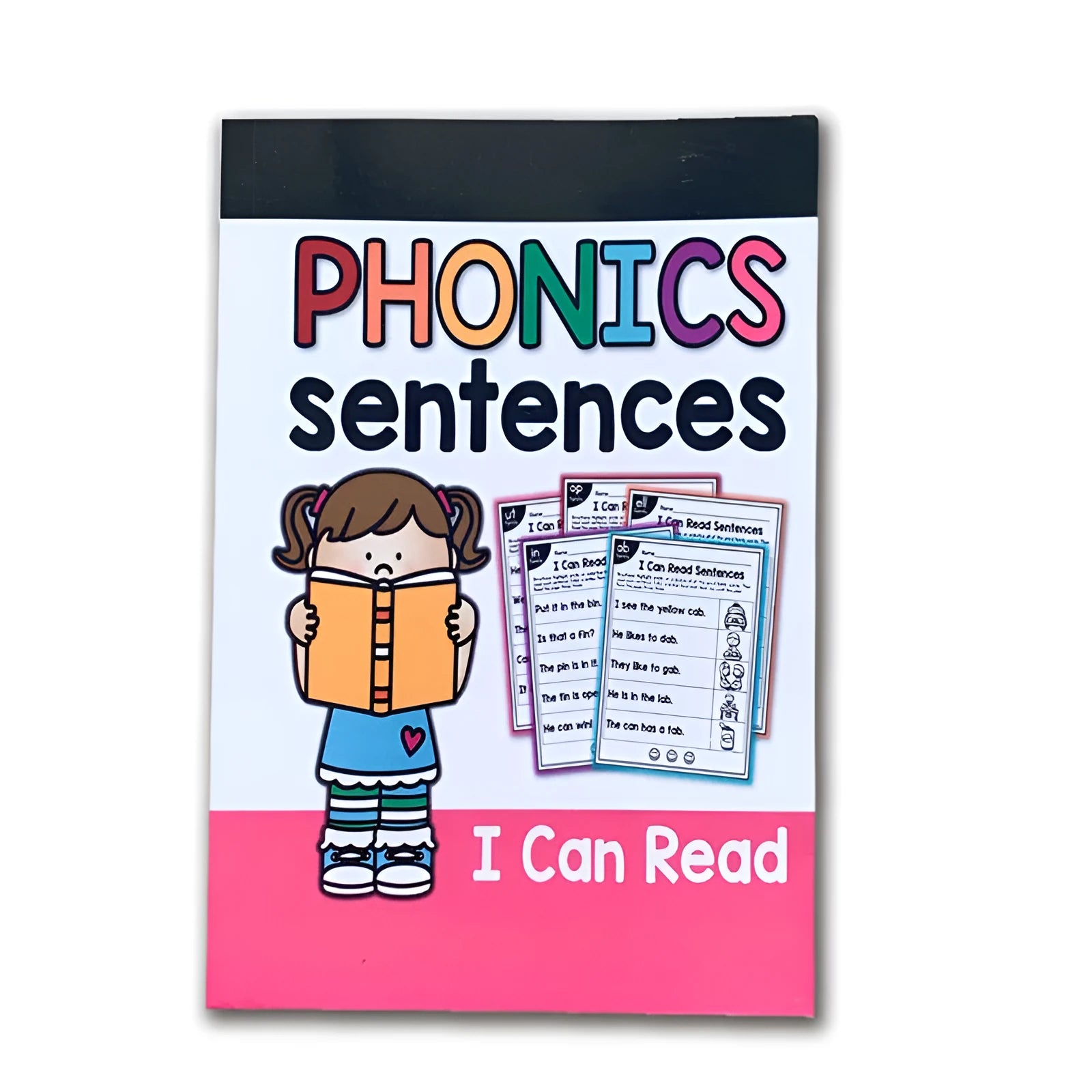 Children's phonics worksheet with English reading exercises on A4-sized paper for age 6+.