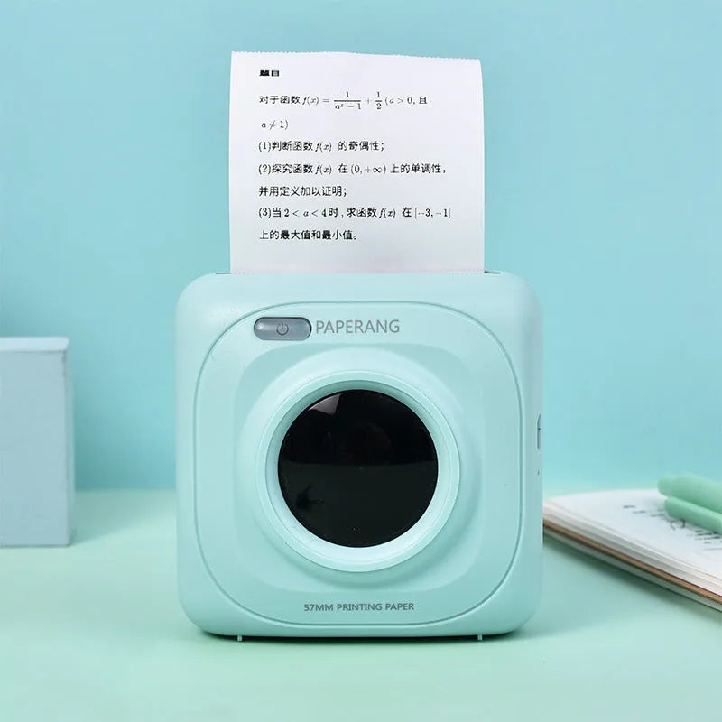 Paperang mini thermal photo printer with USB interface, 83x83x45mm, 160g, 1000mAh battery