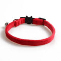 Velvet bowknot pet collar, 1.0 x 28 cm, in blue, black, red, purple, pink or chocolate
