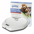 Pet automatic multi-grid feeder with five cells and timer for cats and dogs, food-grade plastic build