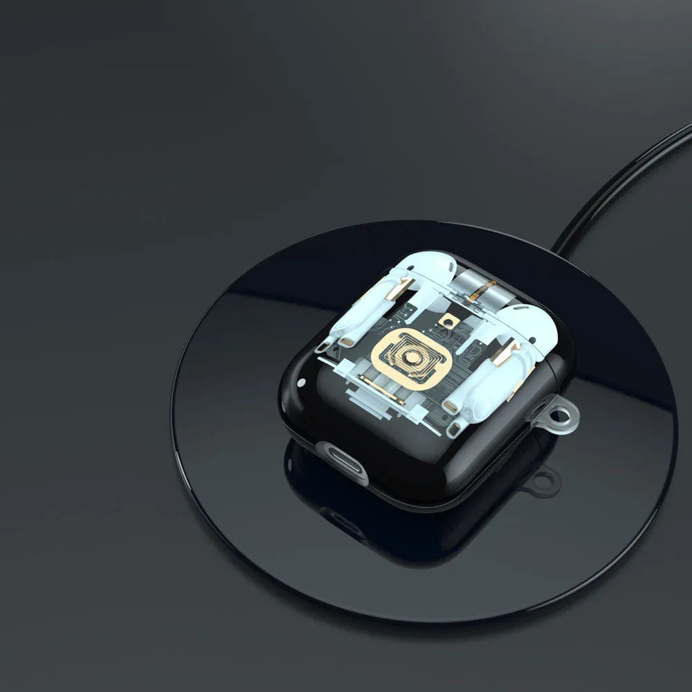 Steampunk mechanical design AirPods case for Apple AirPods 1st and 2nd generation with IMD integrated graphics