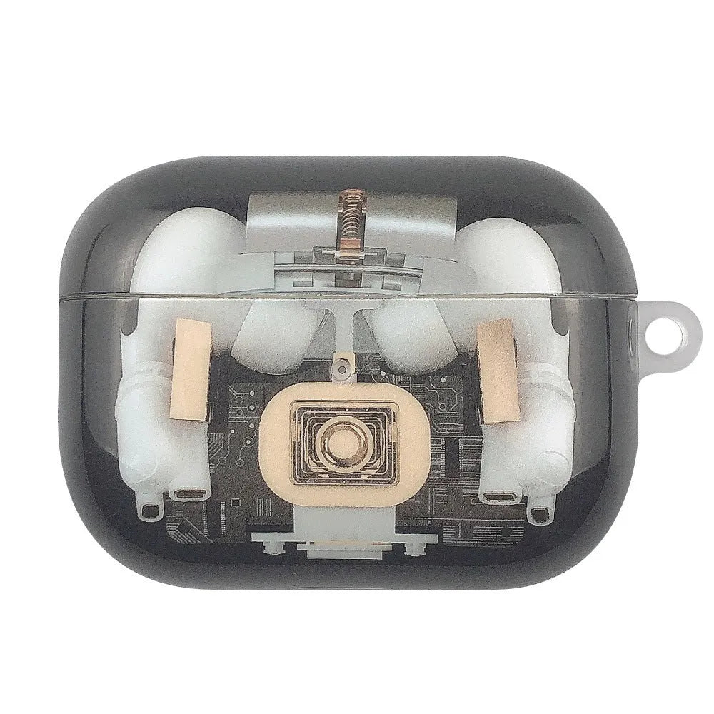Steampunk mechanical design AirPods case for Apple AirPods 1st and 2nd generation with IMD integrated graphics