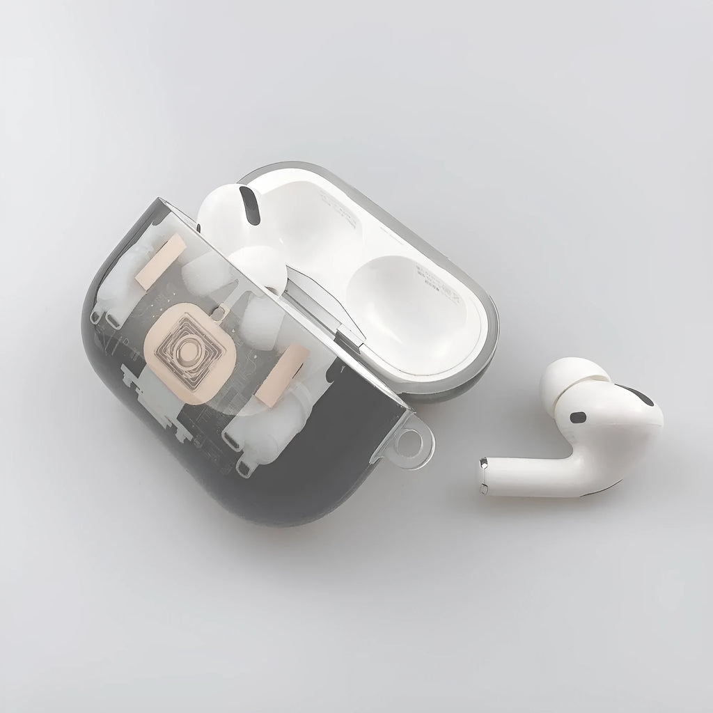 Steampunk mechanical design AirPods case for Apple AirPods 1st and 2nd generation with IMD integrated graphics