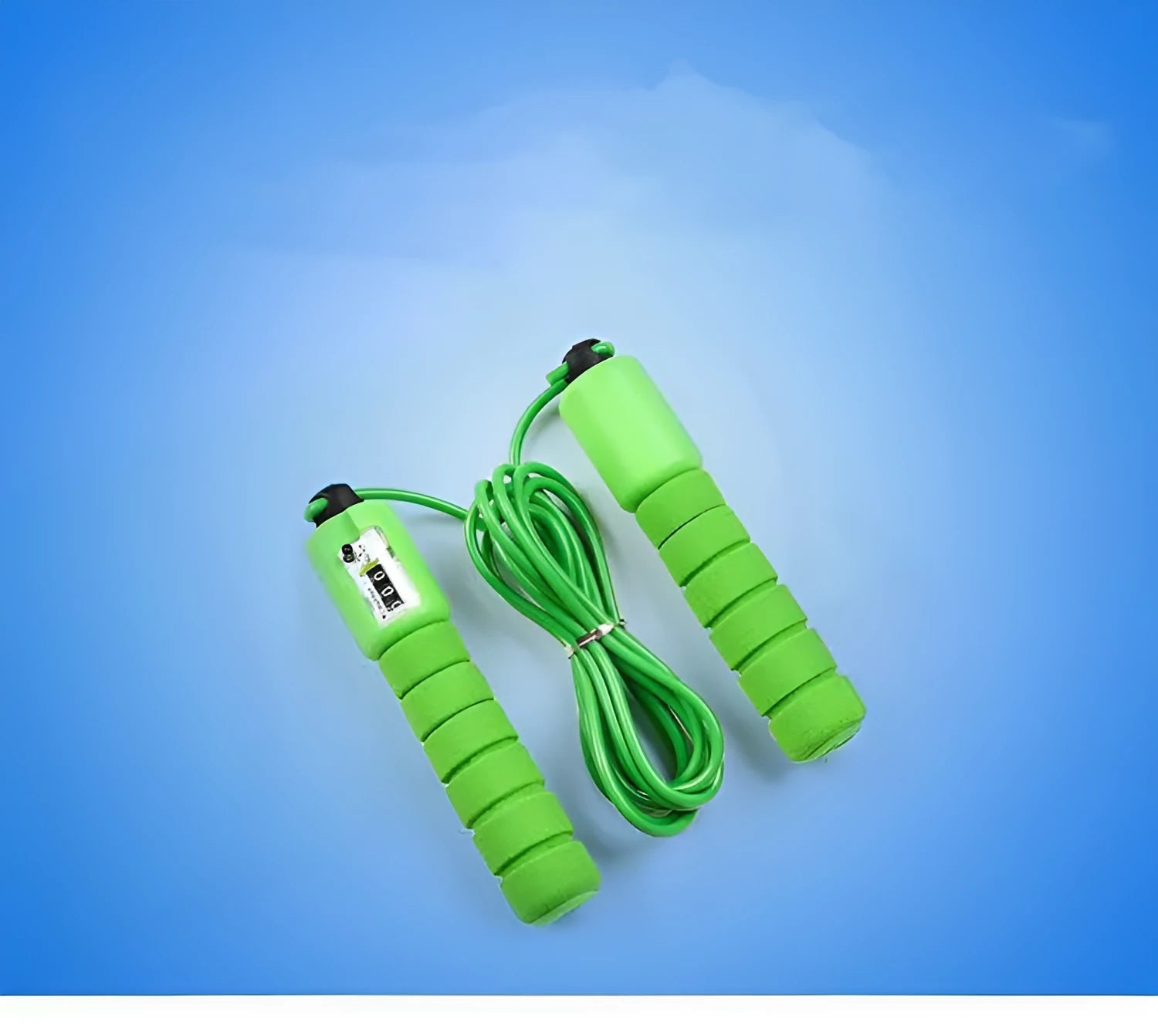 Adult sports skipping rope with digital counter and sponge handles in multi-colour options