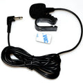 Black lavalier Bluetooth car microphone for hands-free calls and recording