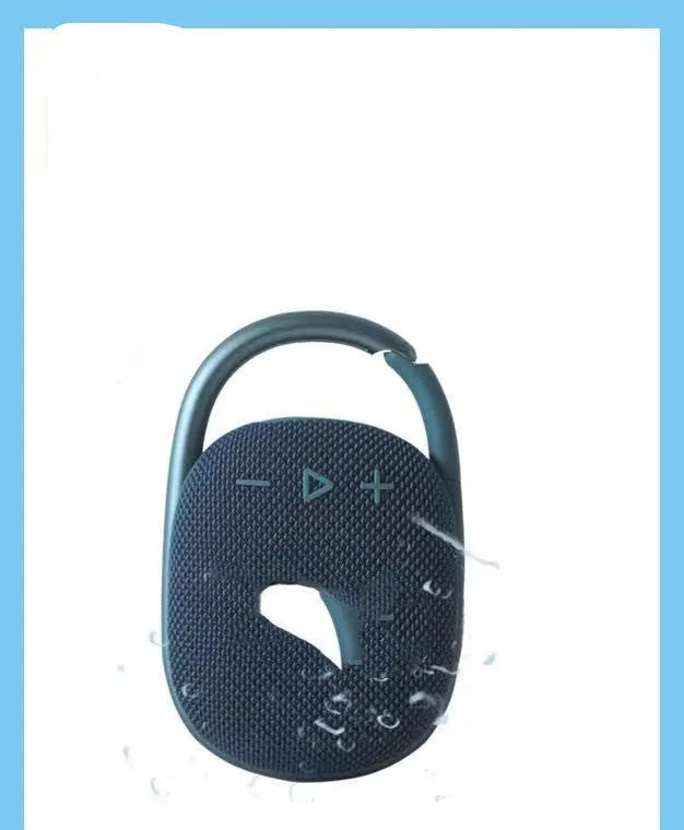 Compact portable Bluetooth speaker in silver grey colour with USB port.