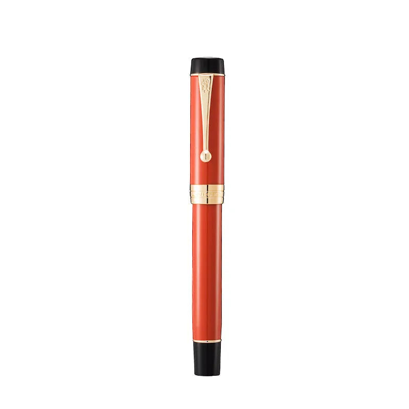 Tofu fountain pen gift set with nine colours including orange, gold grouper, ivory, red koi, lapis lazuli, pure white, emerald green, and meteorite black