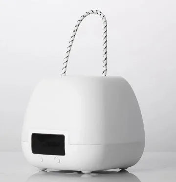 White rechargeable LED night light with remote control and projection for bedroom and baby care
