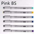 Copic Multiliner SP needle pen with aluminium body and waterproof ink, shown in black and colour options