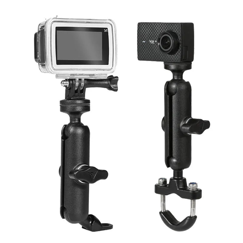 MOTOWOLF motorcycle driving recorder bracket base, aluminium alloy 360 degree rotation, mirror holder or handlebar type
