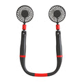 Rechargeable 3-in-1 mini fan in white with ABS and silicone build, 330mm length, 4000mAh battery