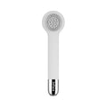 Grey and pink automatic electric shower brush with four rotating heads for back cleansing