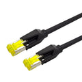 Industrial Cat6 shielded network cable for PROFINET EtherCAT, PVC, 26AWG, 6.9mm, in light green, sky blue, or black.