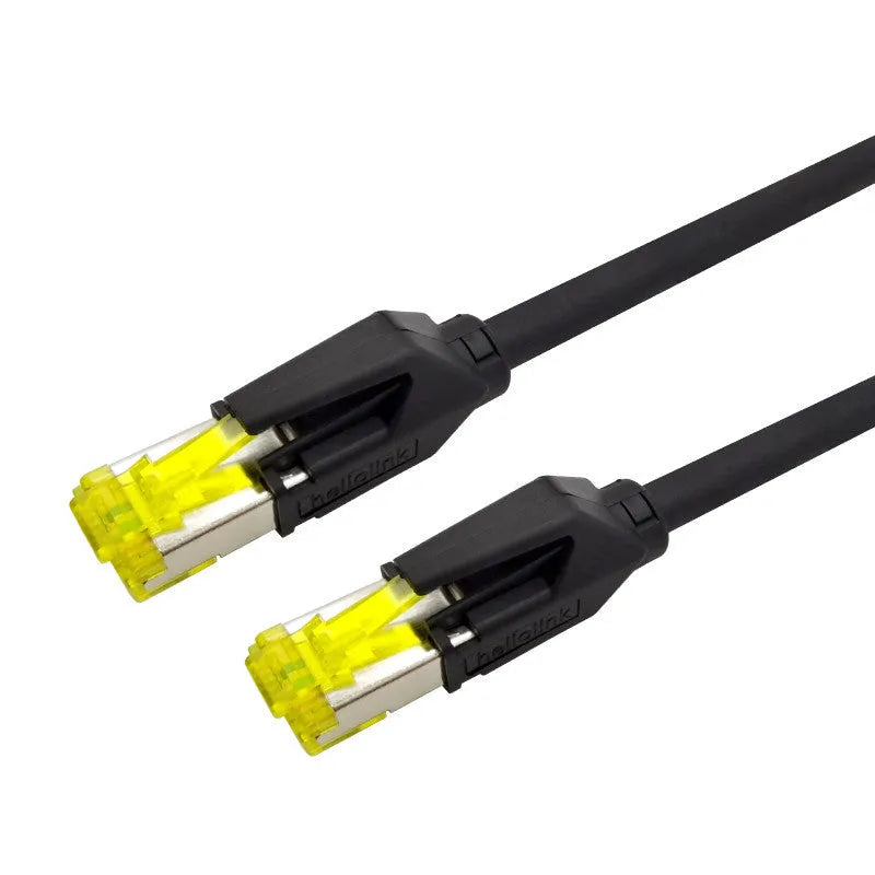 Industrial Cat6 shielded network cable for PROFINET EtherCAT, PVC, 26AWG, 6.9mm, in light green, sky blue, or black.