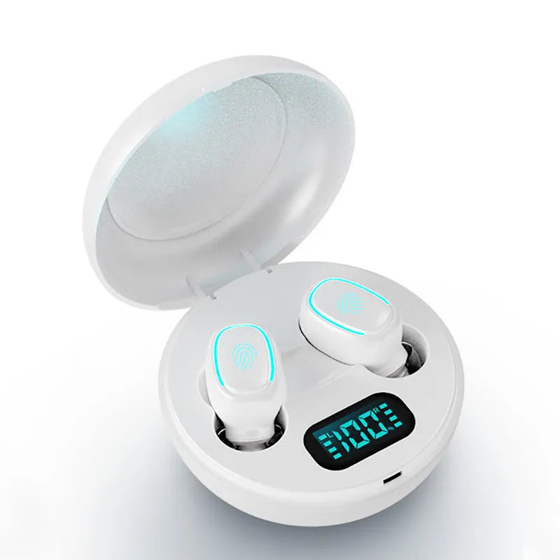 True wireless stereo Bluetooth headset with private mould earplug design in white, black, or red colour options