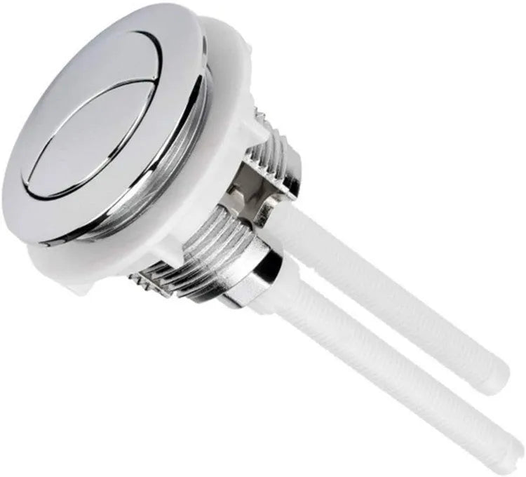 38mm round white double flush button for one-piece toilet tank made from ABS plastic