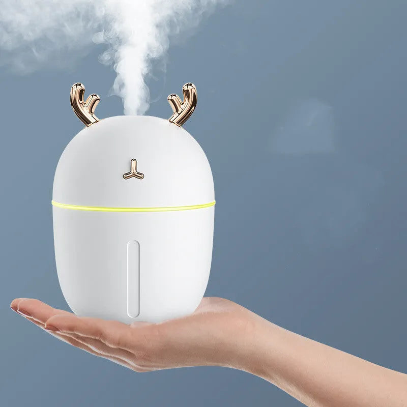 USB portable humidifier cute pet style 84x84x127mm 300ml tank 2W available in blue pink white