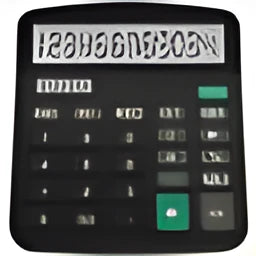 Black 12-digit desktop calculator with large LCD display, solar and battery power, 14.8 x 11.9 x 3.5 cm
