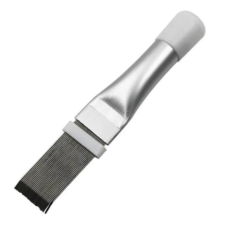 Stainless steel air conditioning fin comb and cleaning brush tool with 140mm length