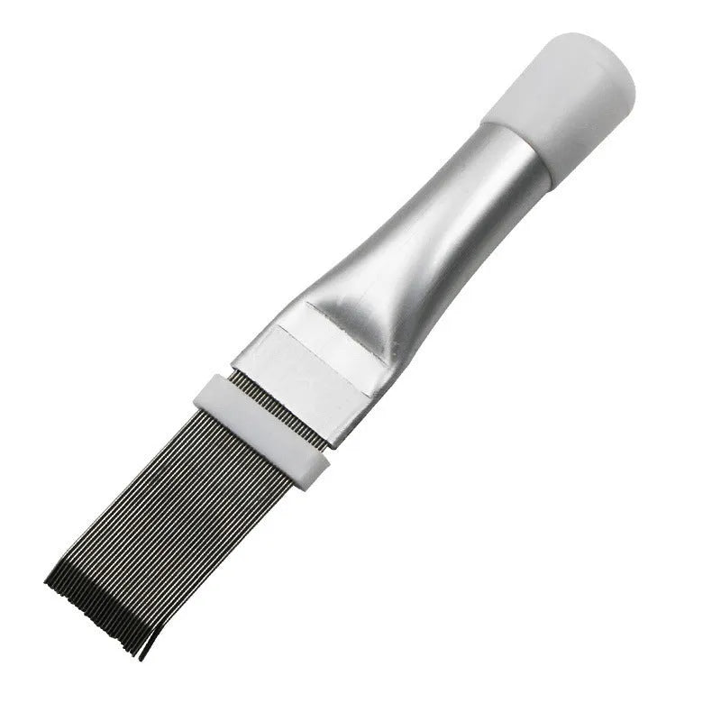 Stainless steel air conditioning fin comb and cleaning brush tool with 140mm length