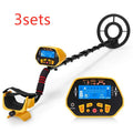 GC1028 black and yellow professional metal detector with LCD display and adjustable pole.