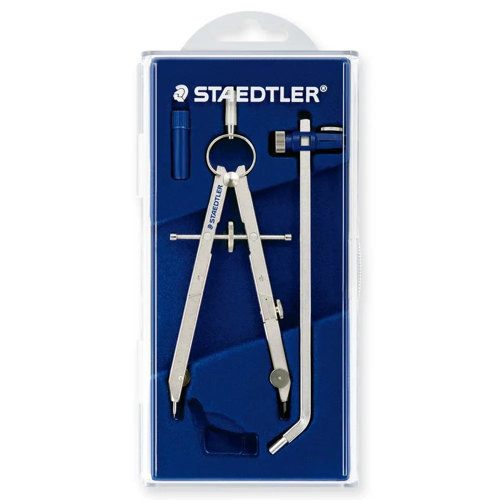 STAEDTLER 551 01 steel telescopic drawing compass for precision circles.