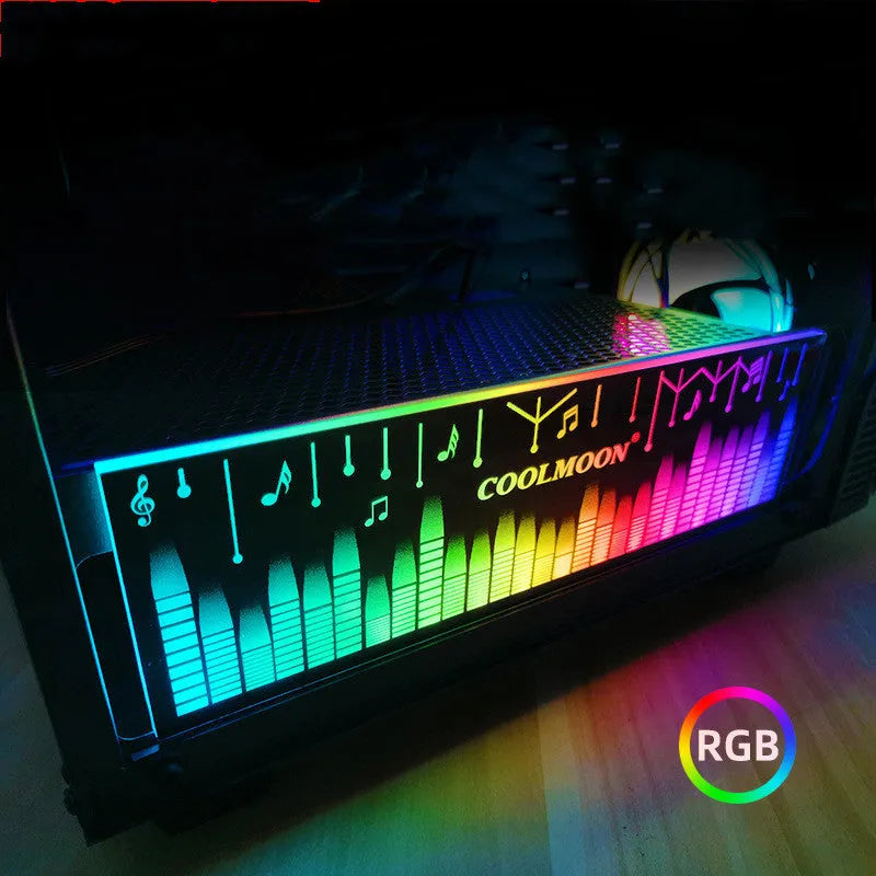 RGB power supply compartment light board 300 x 86.8 x 85mm with small 4PIN DC5V interface and 490mm wire