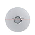 Tuya WiFi smart ceiling light with round acrylic shade in high-side silver finish, 33cm diameter, for living room or bedroom