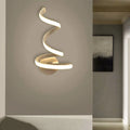 Modern aluminium wall lamp with snake design decorative lighting in contemporary style