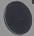 Circular aluminium alloy wireless charging pad with Micro USB cable and Qi receiver