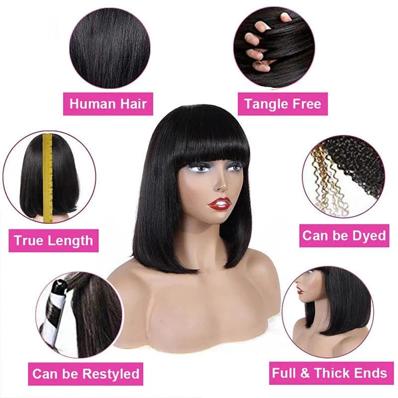 Women's hand-cranked real hair wavy headdress in natural colour, medium-long length, with natural waves and breathable cap