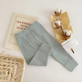 Baby leggings autumn trousers 100% cotton natural coloured cotton elastic waist newborn 66cm gray