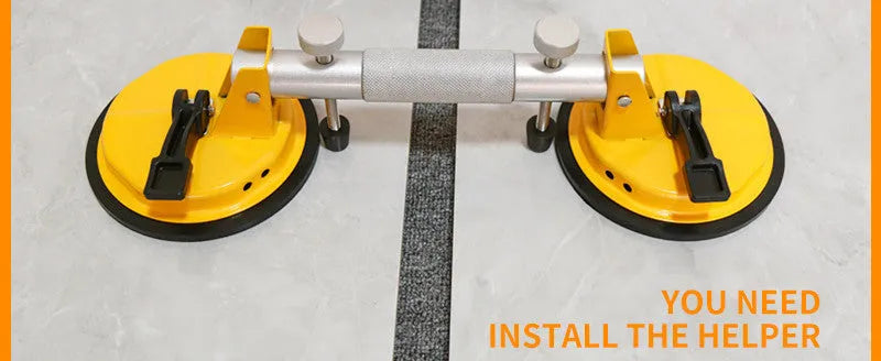 Fixed single claw heavy aluminium alloy tile vacuum lifter with suction cup for handling floor tiles
