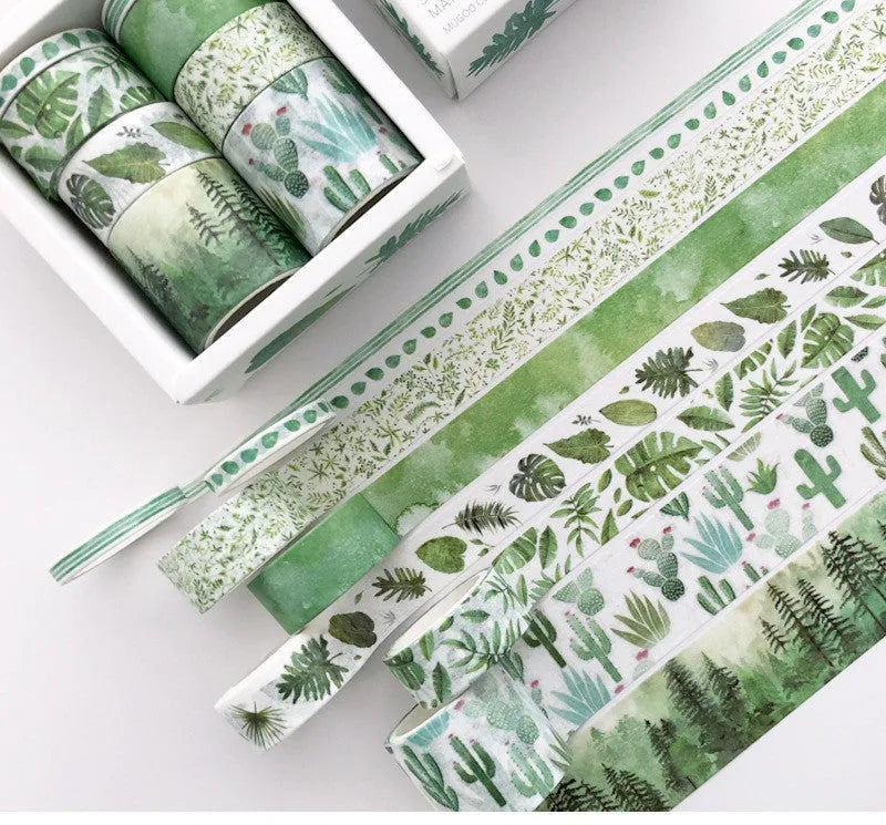 Cane paper gift box set with salt pocket sticker in multiple pattern styles