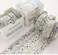 Cane paper gift box set with salt pocket sticker in multiple pattern styles