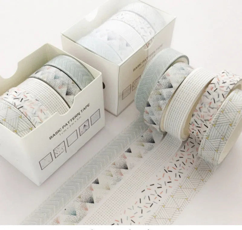 Cane paper gift box set with salt pocket sticker in multiple pattern styles