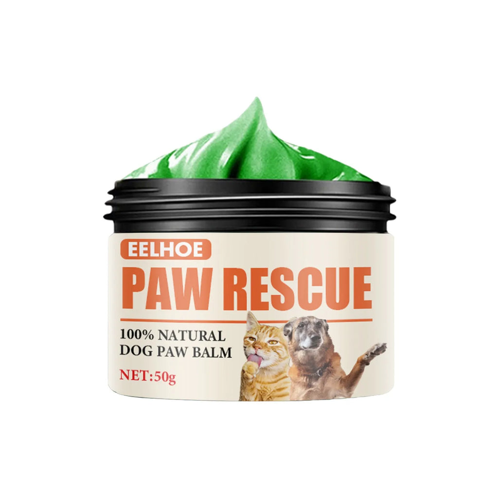 30g can of pet paw care cream with natural oils for dog pad protection