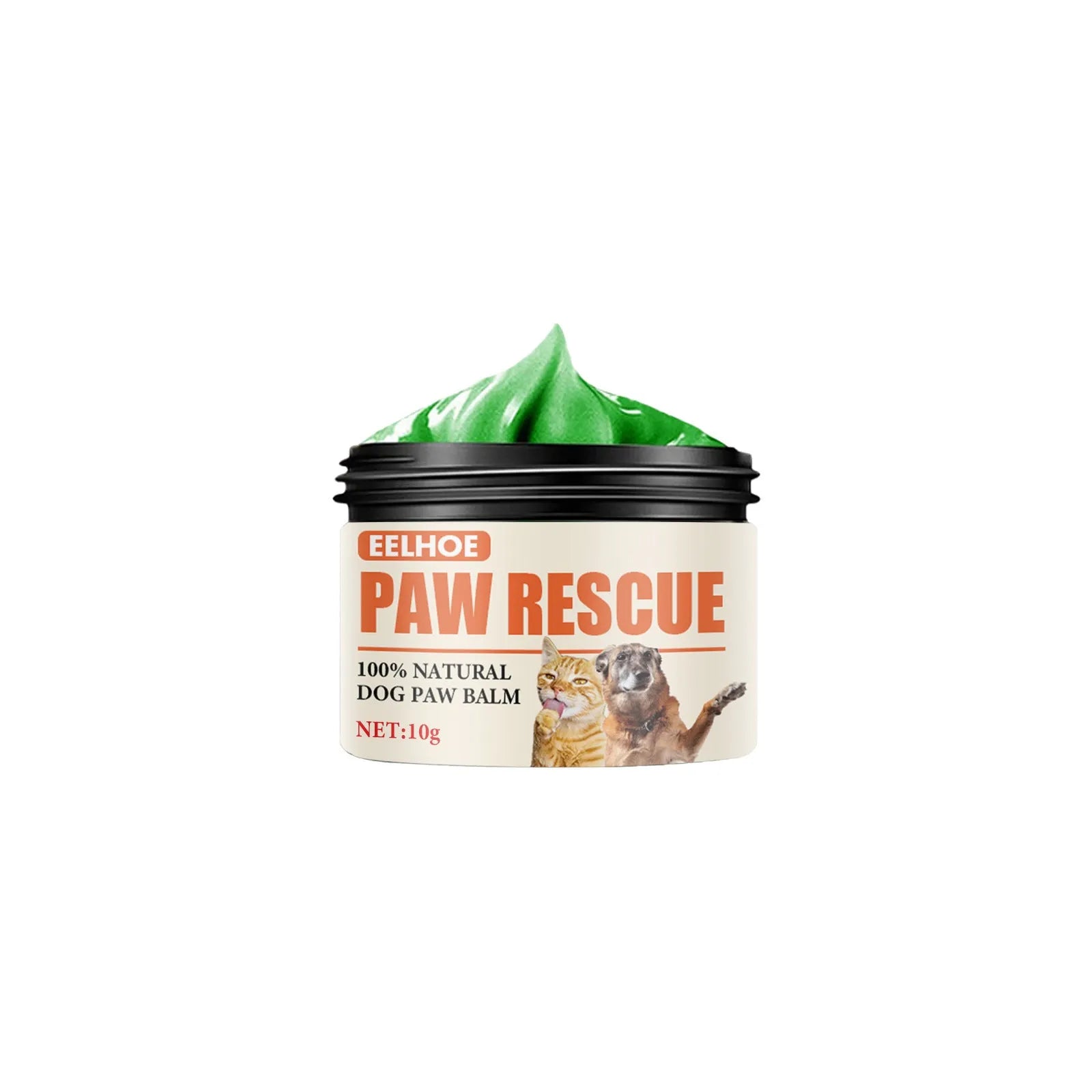 30g can of pet paw care cream with natural oils for dog pad protection